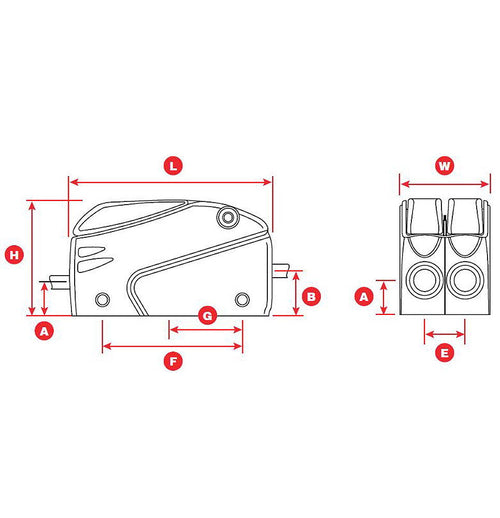 15ST Alu Evo vinsj svart front