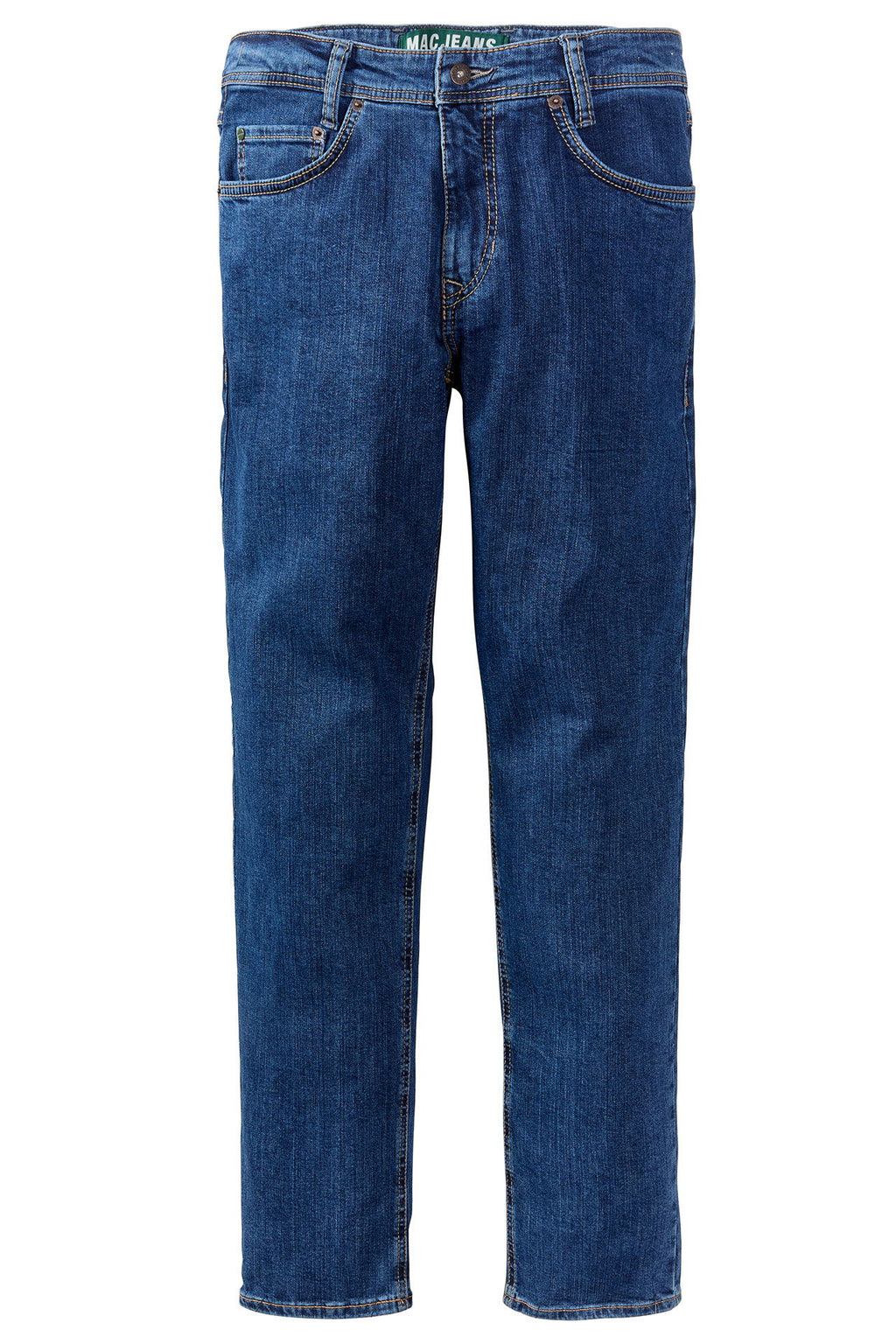 5-pocket jeans resirkulert bomull used-vask front