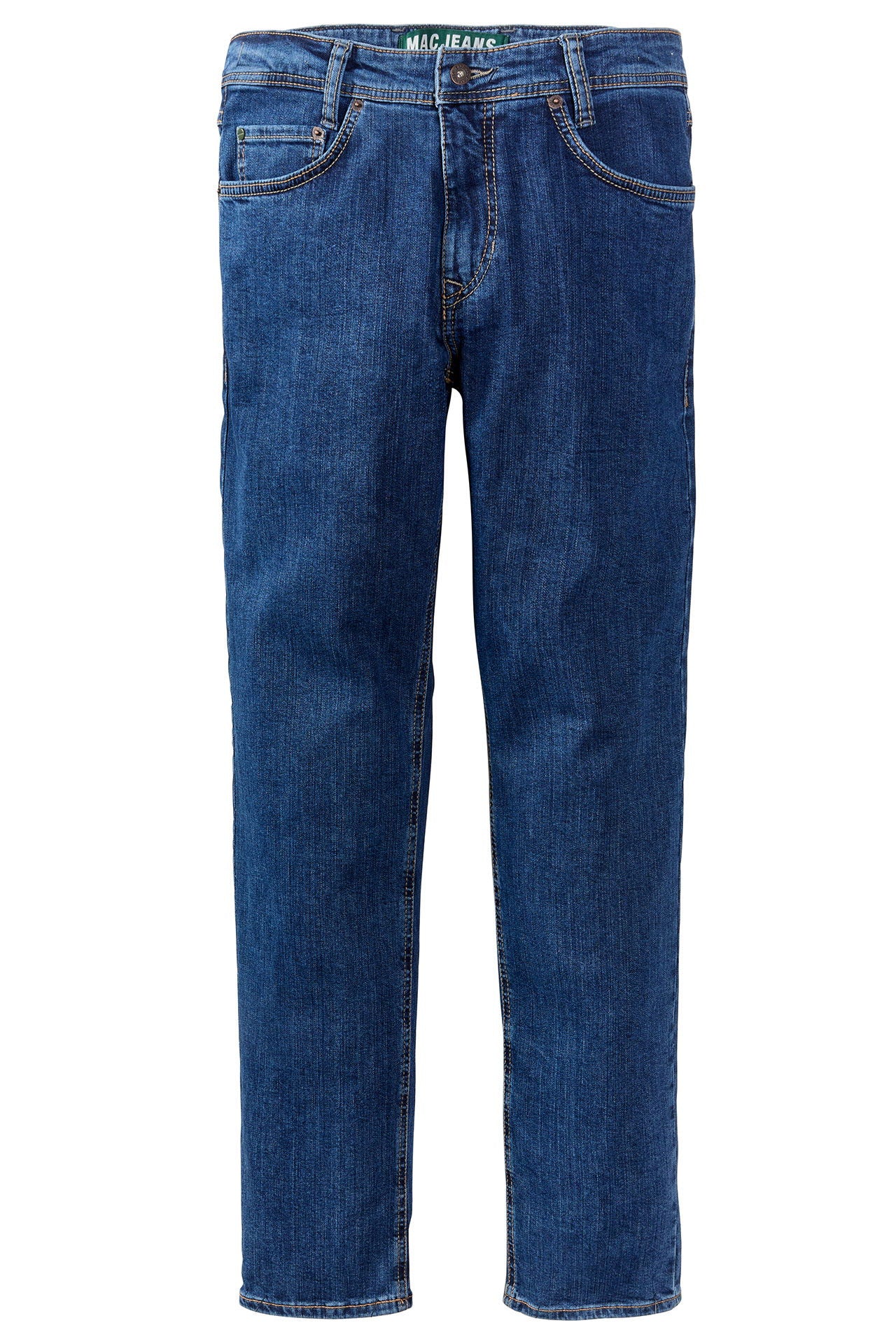 5-pocket jeans resirkulert bomull used-vask front