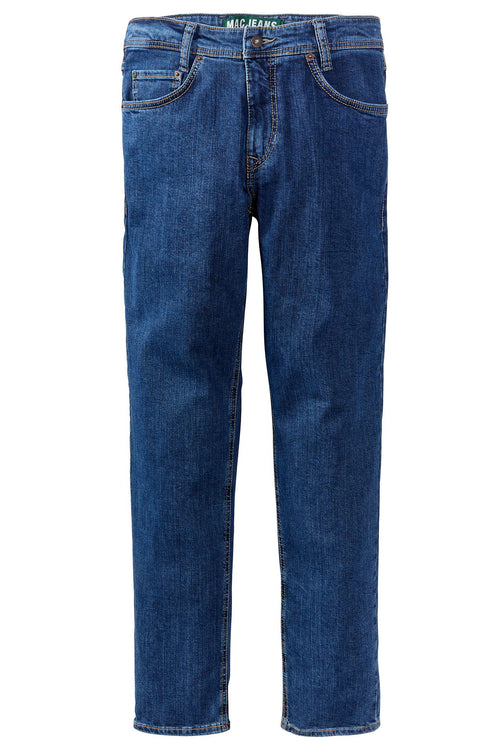 5-pocket jeans resirkulert bomull used-vask front