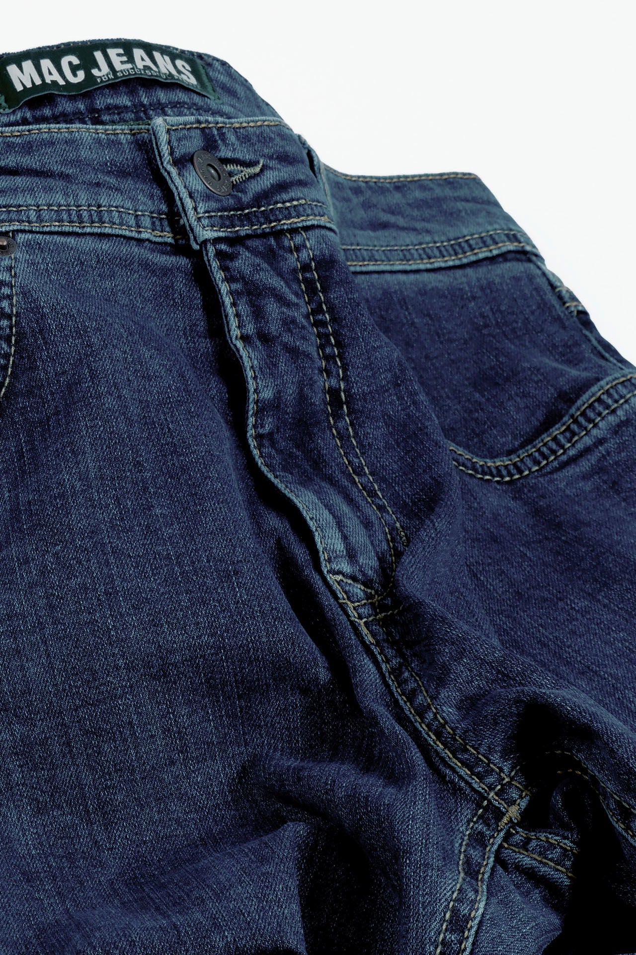 5-pocket jeans resirkulert bomull used-vask montert