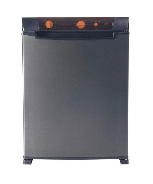 Absorber-kjøleskap 43 l 12V/230V/gass svart 19 kg - Compass forfra