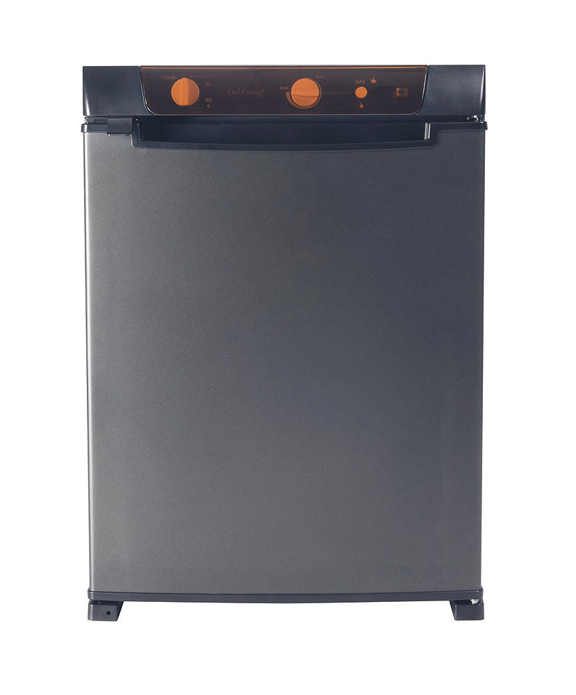 Absorber-kjøleskap 60 l 12V/230V/gass grå/hvit forfra