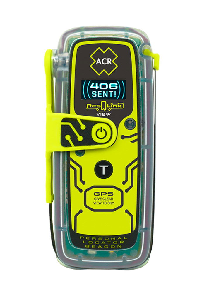 ACR ResQLink View PLB-425 personlig nødpeilesender forfra