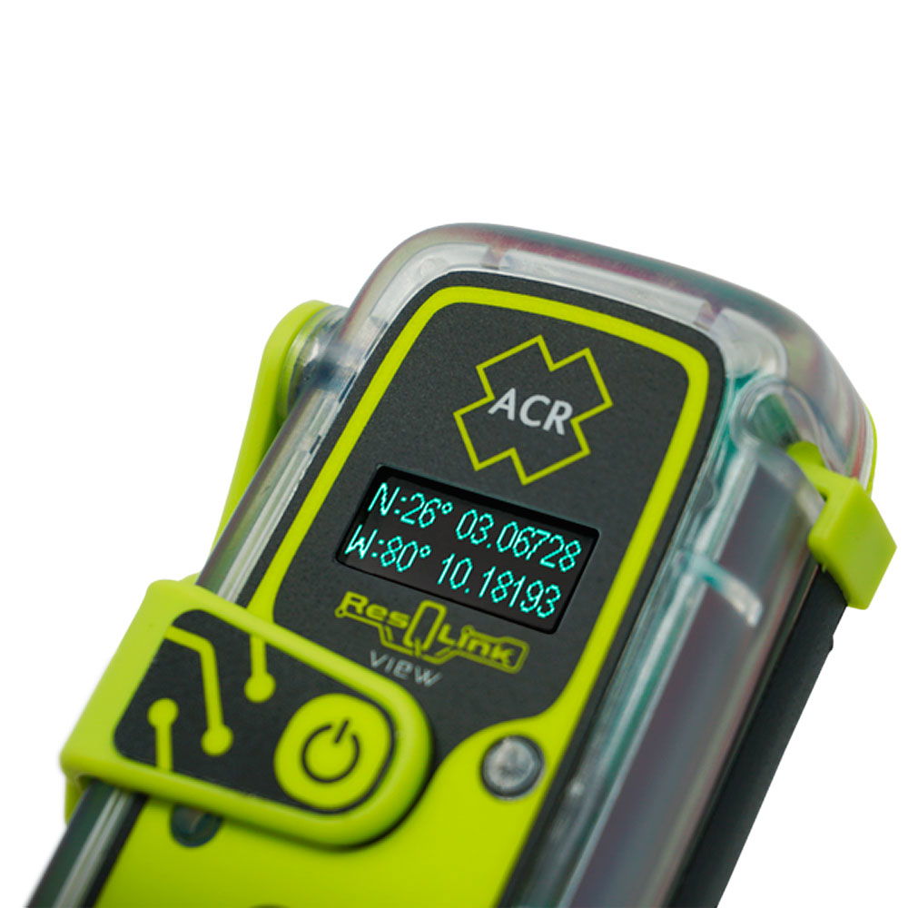 ACR ResQLink View PLB-425 personlig nødpeilesender bakside