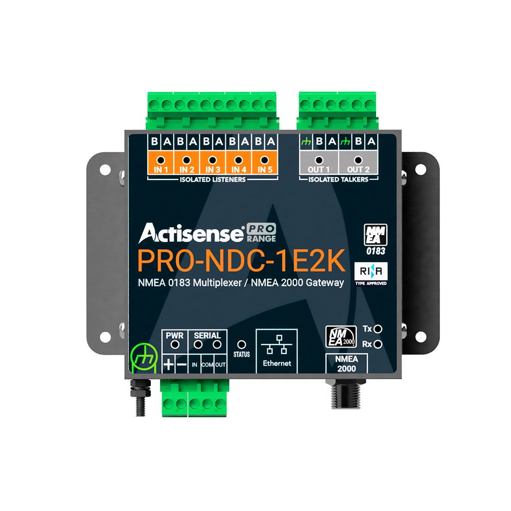 Actisense PRO-NDC-1E2K NMEA 0183 multiplexer og NMEA 2000 gateway for båtutstyr
