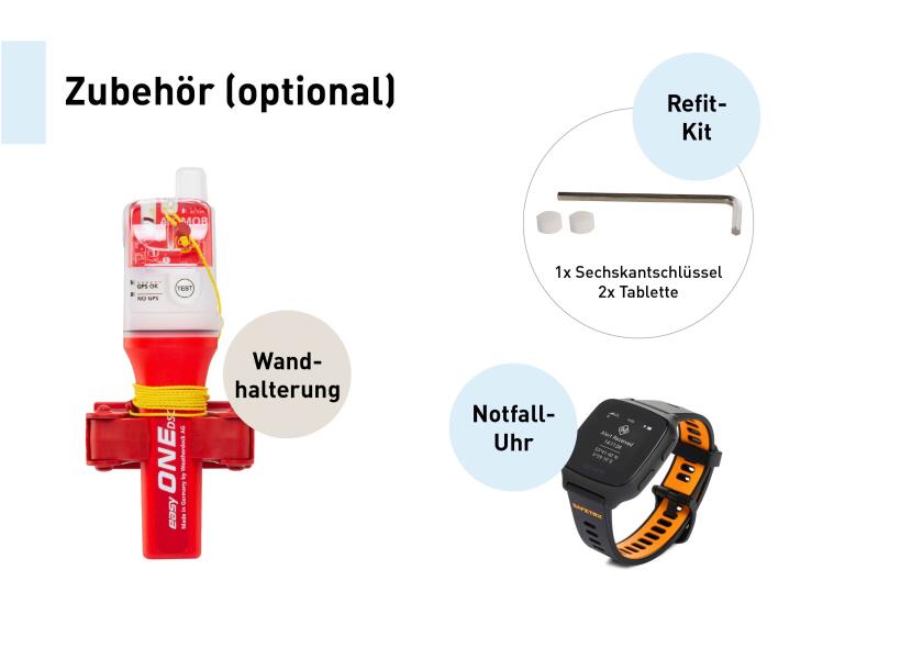 AIS nødpeilesender easy2-MOB DSC i bruk på båtdekk