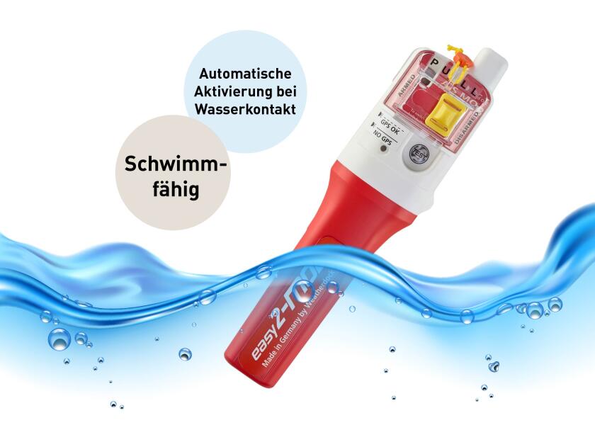 AIS nødpeilesender easy2-MOB DSC med synlig GPS antenne