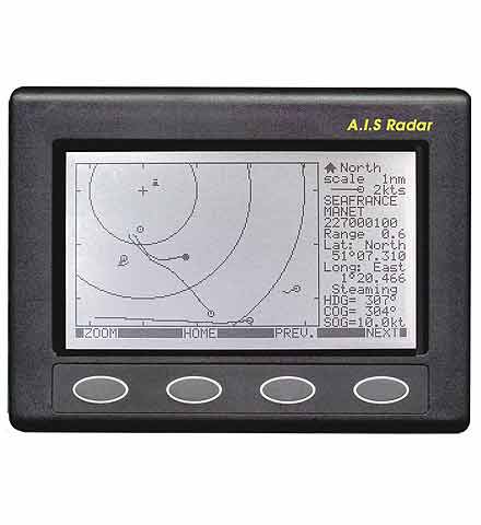 AIS radar mottaker med LCD-display - Nasa forfra