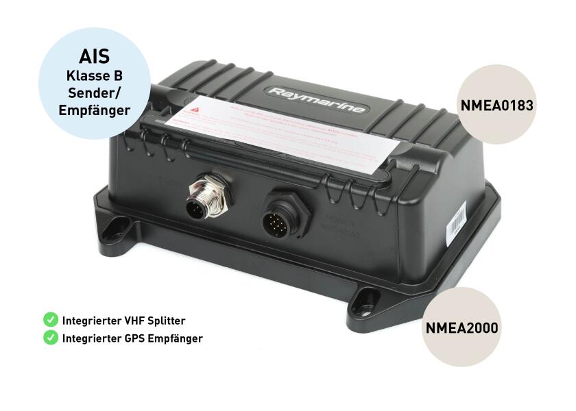 AIS transponder AIS700 Class B SOTDMA med splitter og GPS i båten