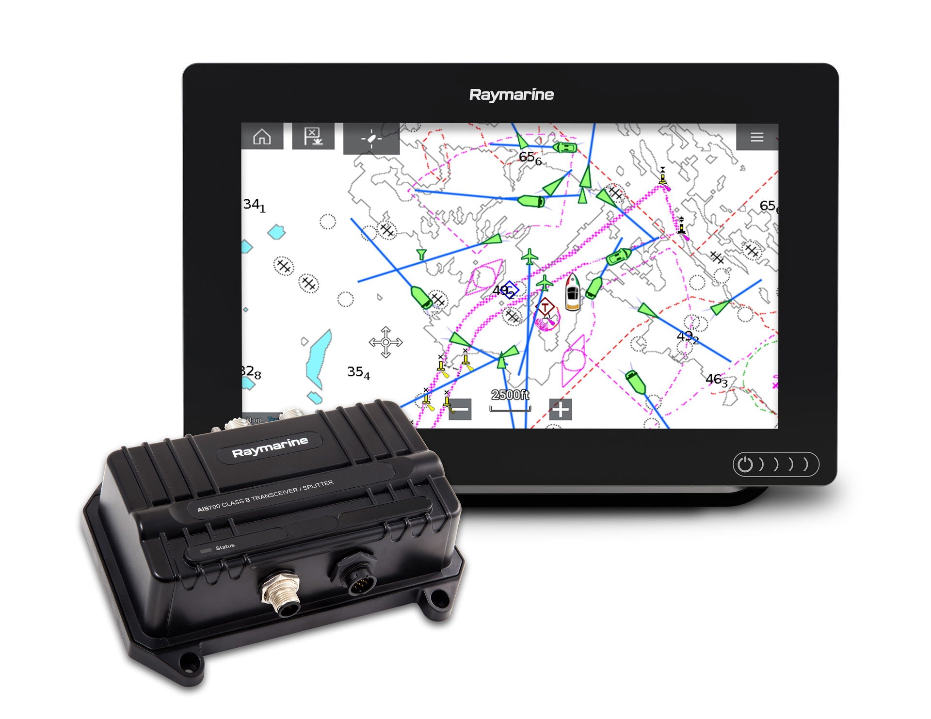 Montert AIS700 klasse B transponder med SOTDMA teknologi ombord