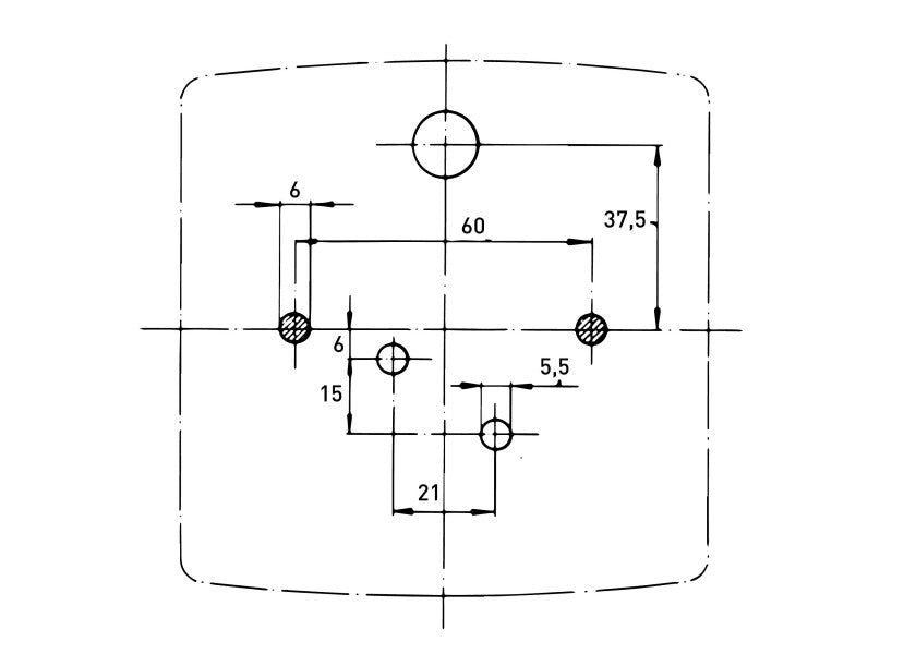 Akterlyslanterne serie 2984 halogen 12V sort BSH med kabel