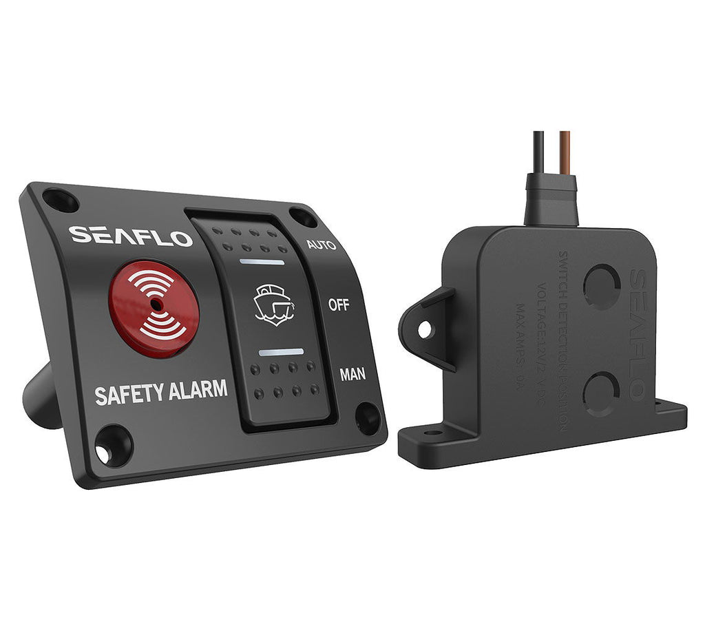 Alarm kontrollsystem for vannstand med optisk og akustisk signal - Compass forfra