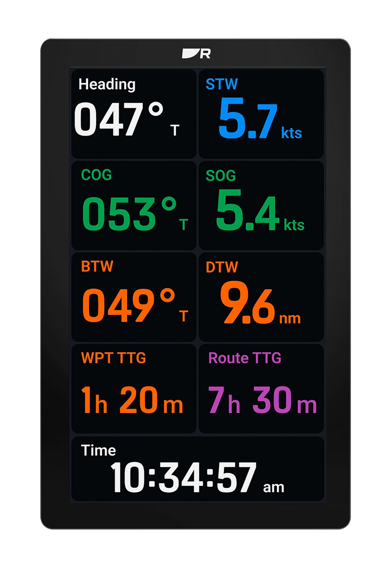 Alpha Performance multifunksjonsinstrument 7" touchscreen forfra