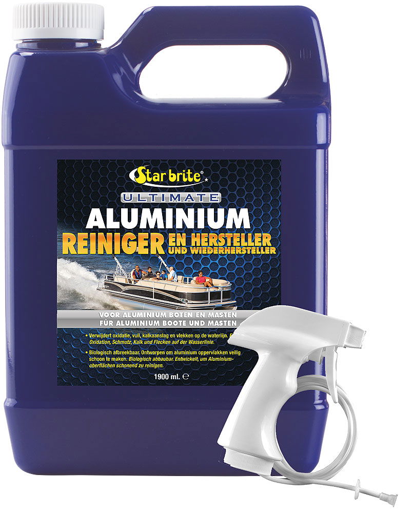 Aluminiumrens og restaurering spray 1,9 l - Starbrite forfra