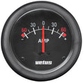 Amperemeter 12/24V pluss/minus 60 A belyst Ø 52 mm - Vetus for båt