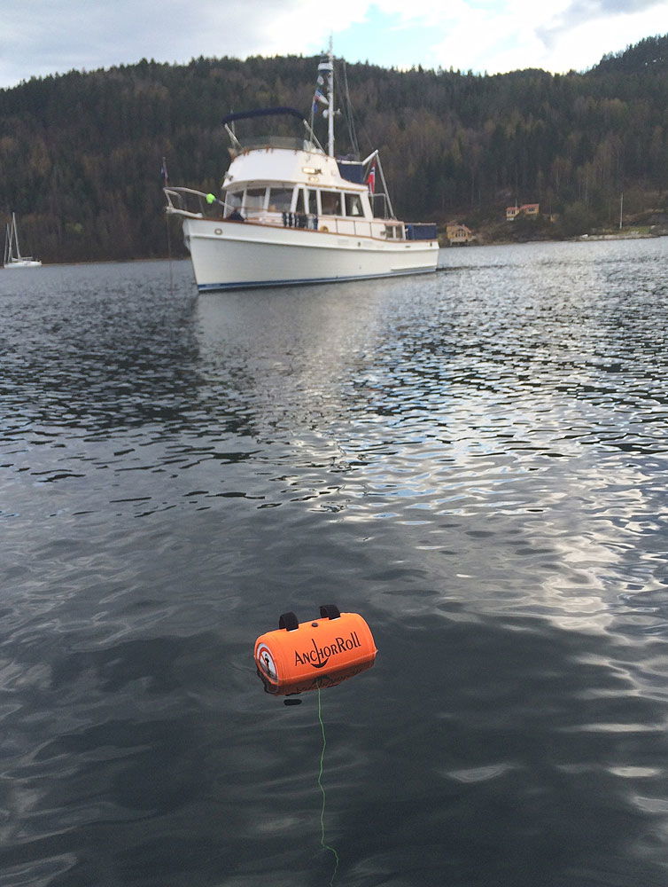 AnchorRoll ankerbøye i signalfarge for høy synlighet