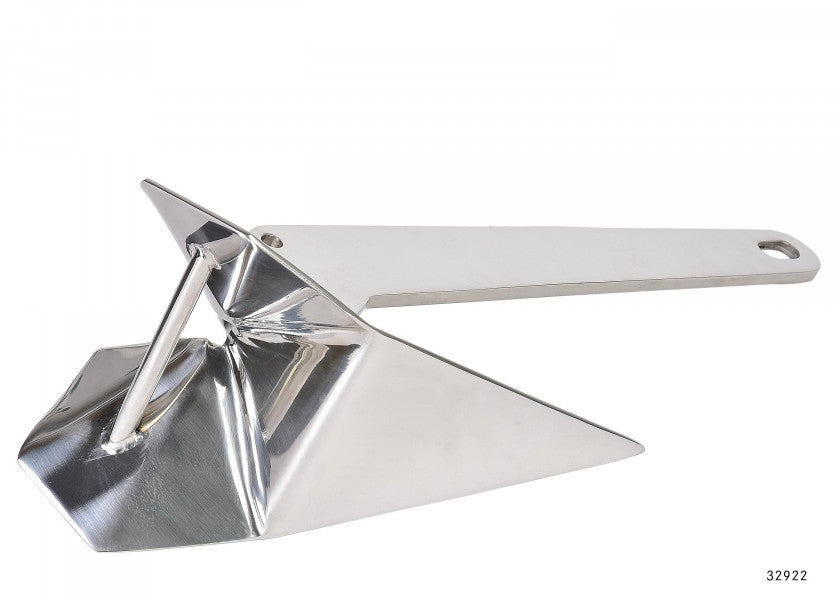 Nærbilde av Anker rustfritt stål for båt opptil 5 m