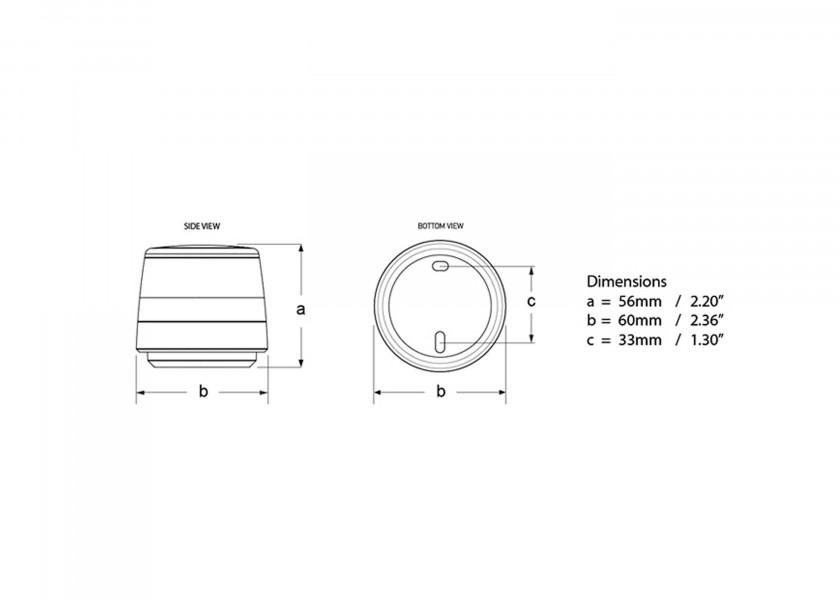 Ankerlanterne NaviLED 360 Compact hvit LED bakside