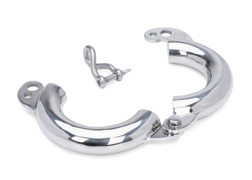 Ankerring syrefast A4 130 mm inkl. sjakkel montert