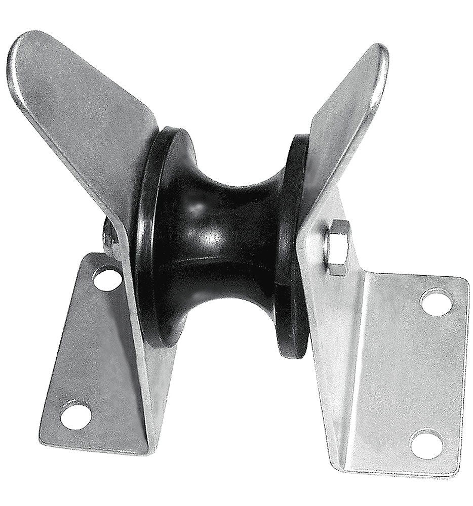Ankerrulle rustfritt stål AISI 316 156 x 50 mm forfra