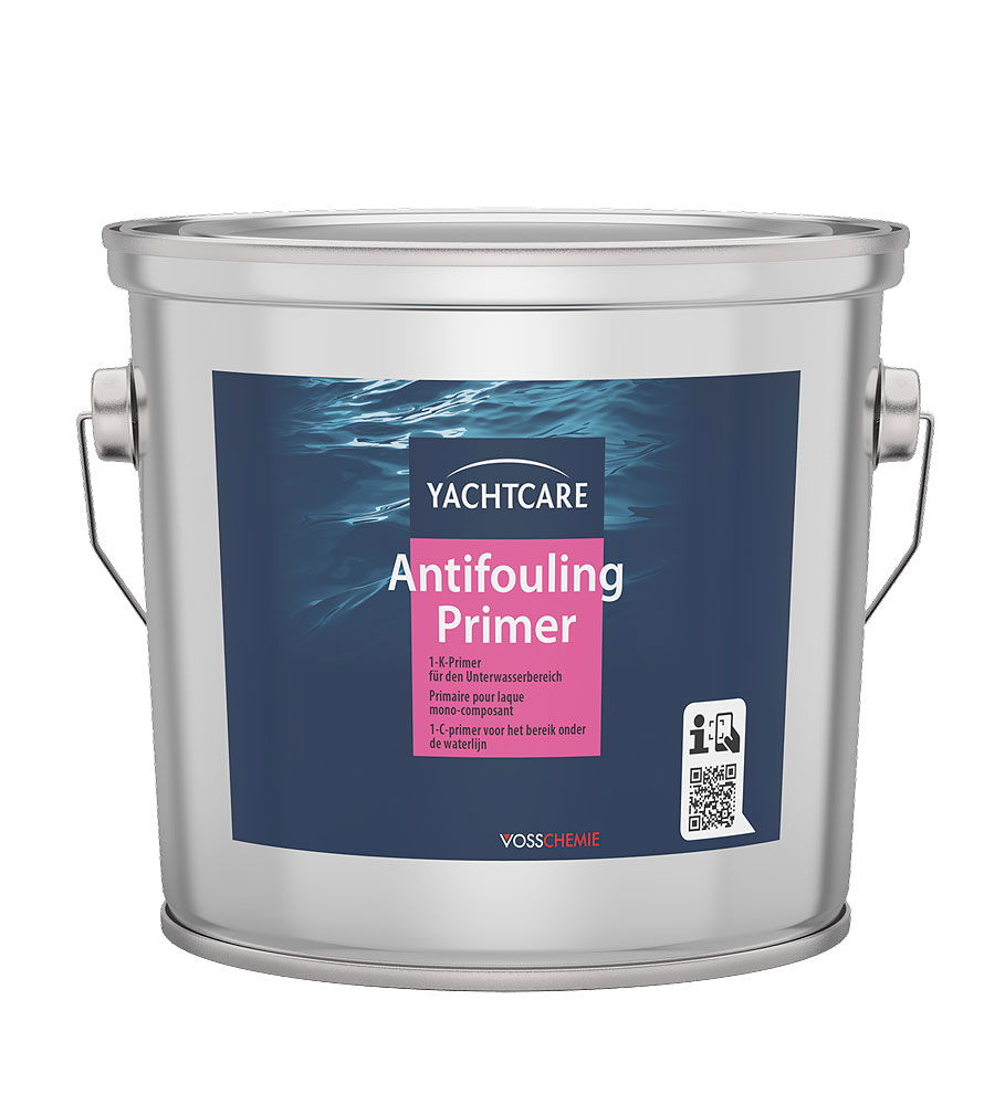Antifouling primer spray for glassfiberarmert plast, stål og tre - Vosschemie forfra
