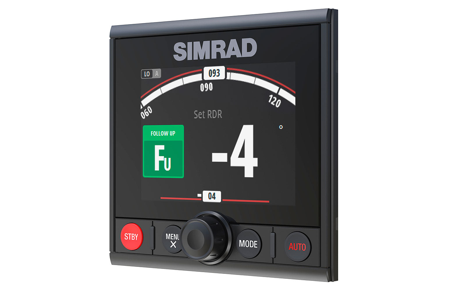 Bakside av Simrad AP44 autopilotkontroller med 4,1-tommers fargeskjerm