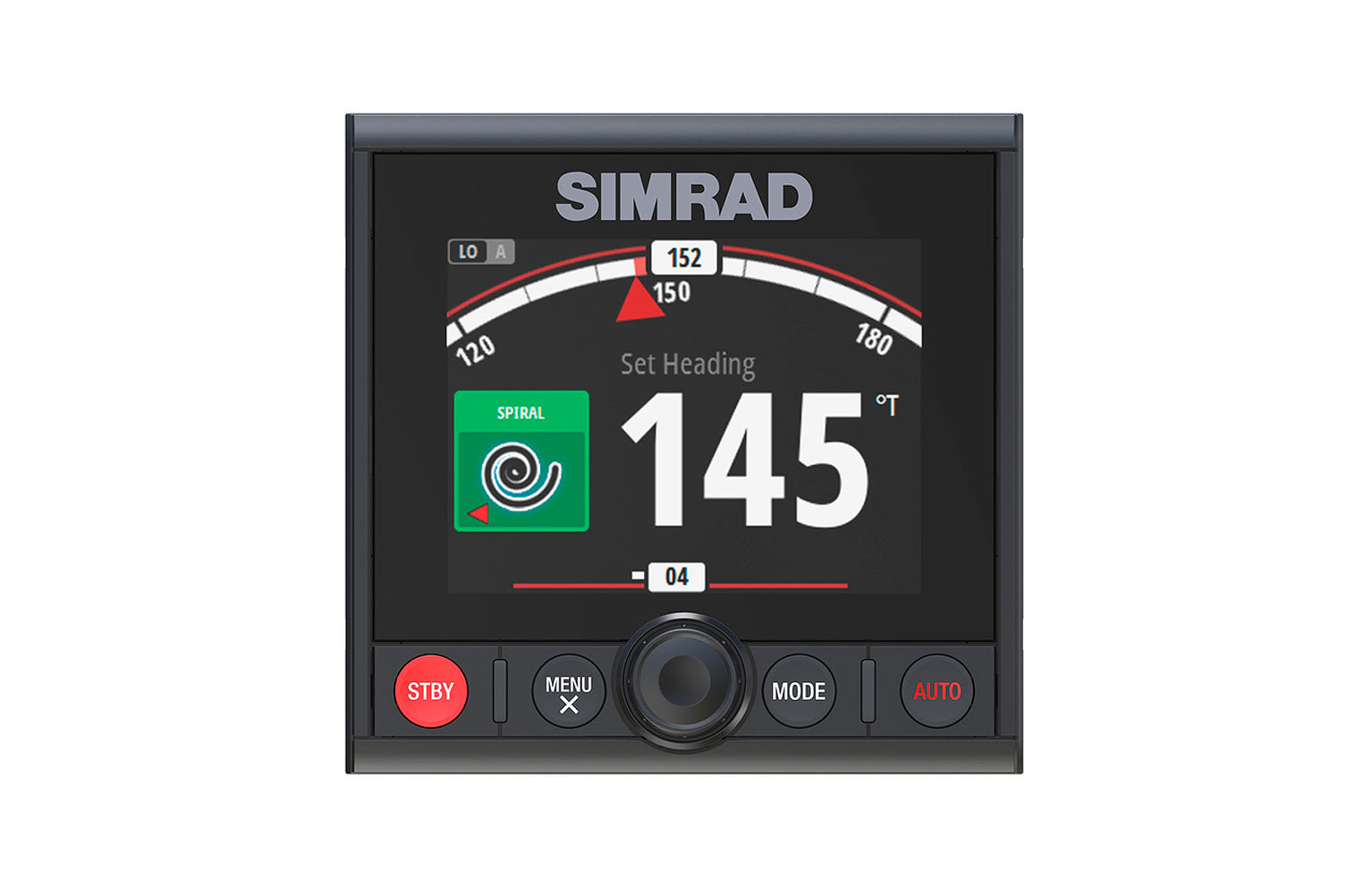 Simrad AP44 autopilotkontroller med 4,1-tommers fargeskjerm forfra