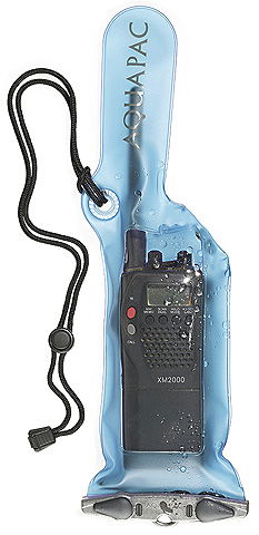 Aquapac vanntett veske for håndholdt VHF front