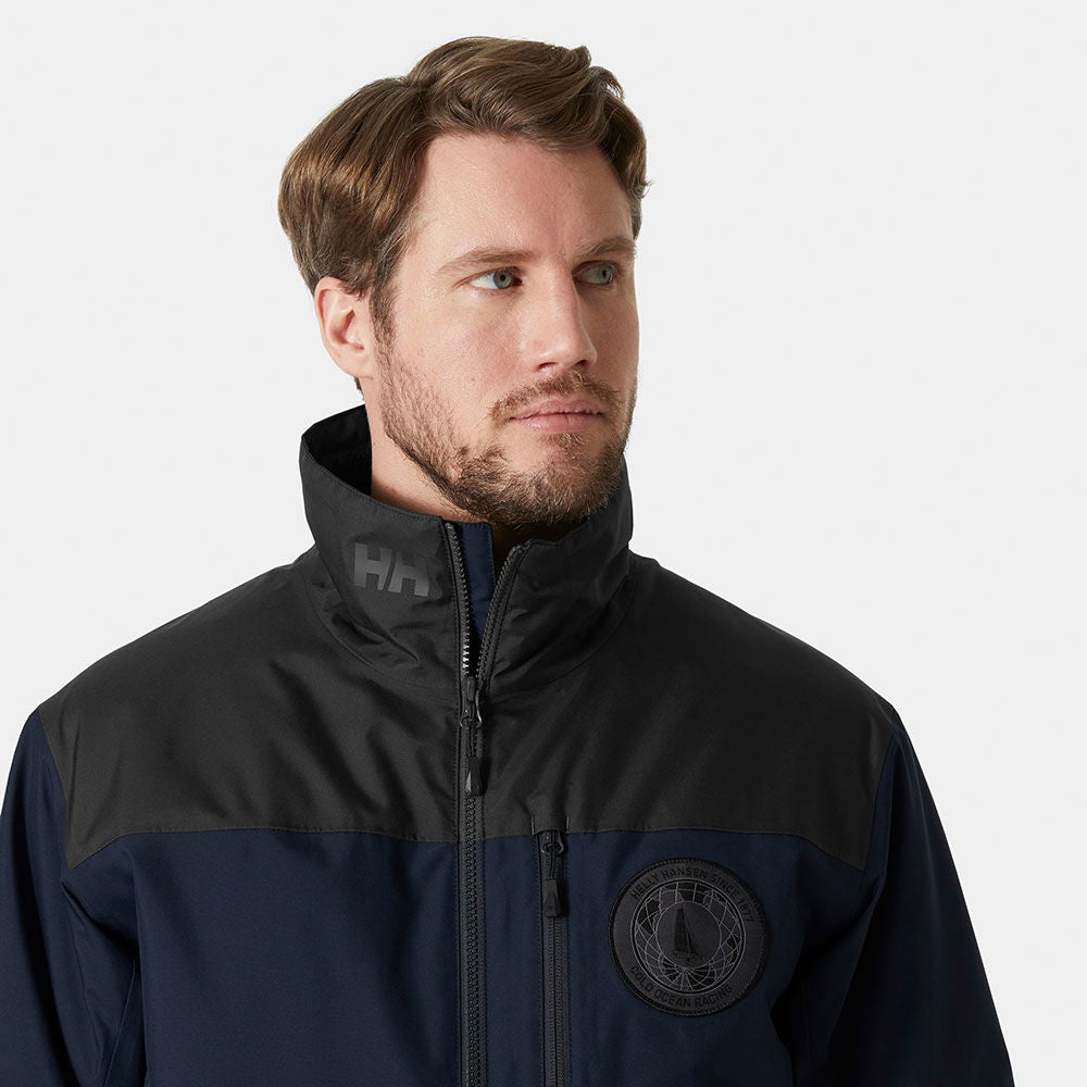 Nærbilde av fleece-fôr i Arctic Ocean midlayer jakke herre HELLY TECH®