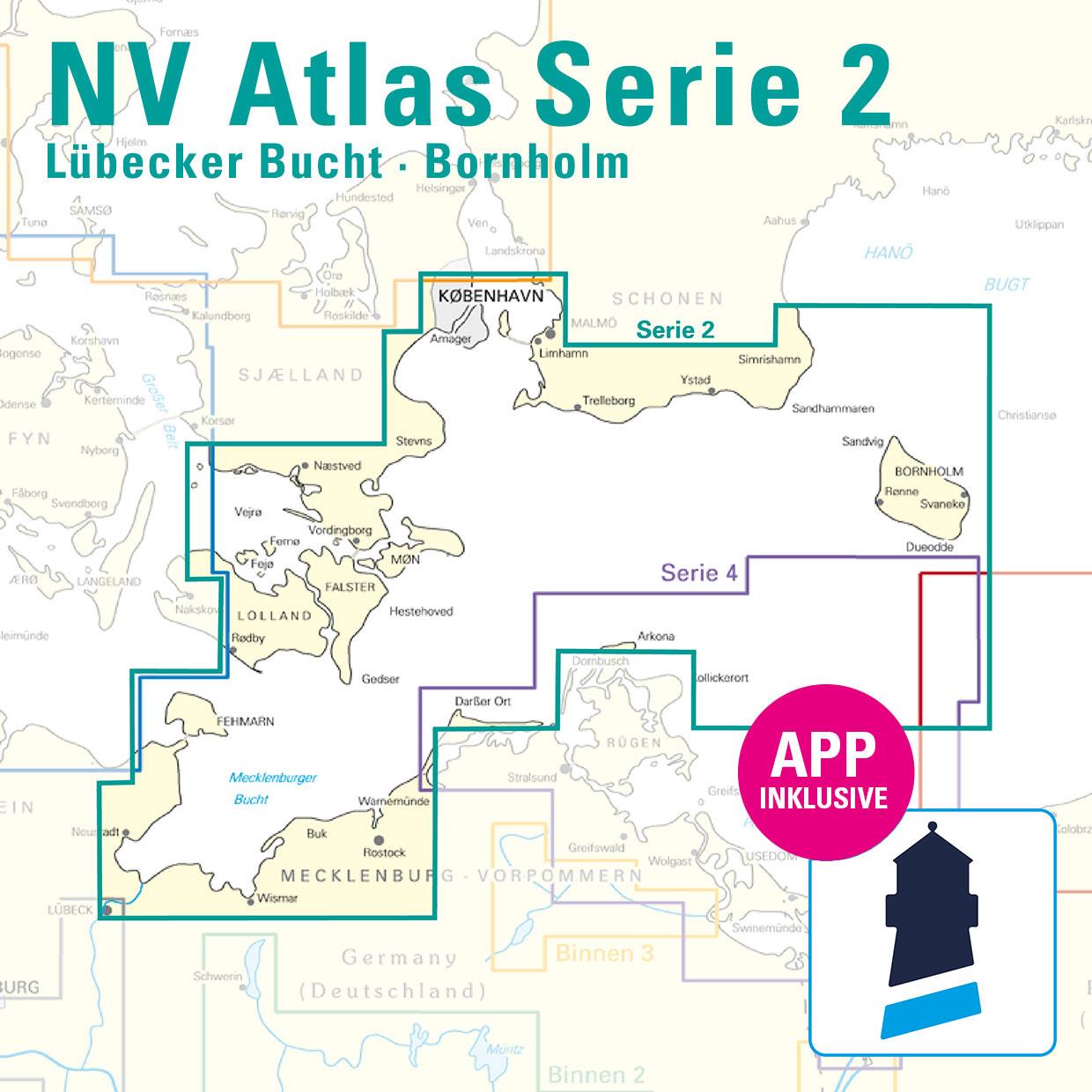 Detalj av Atlas Serie 2 sjøkart Lübeckerbukten
