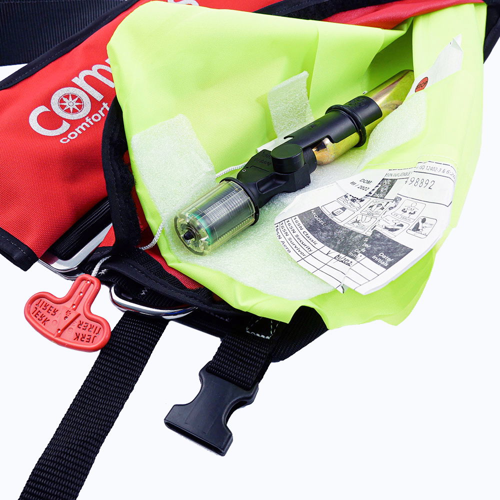 Automatvest 150N ISO Comfort 2-pakning 16 l løkker i kragen