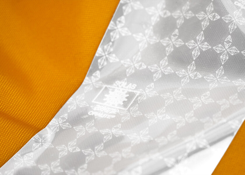 Automatvest barn EVO-J 110N rød logo detalj