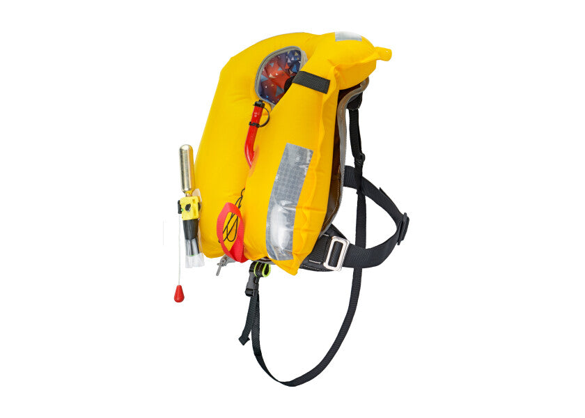 Automatvest barn EVO-J 110N rød bakside