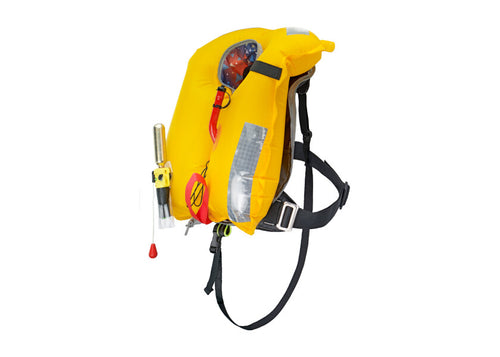 Automatvest barn EVO-J 110N rød bakside