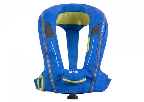 Automatvest Cento Junior 100N blå 20-50 kg forfra