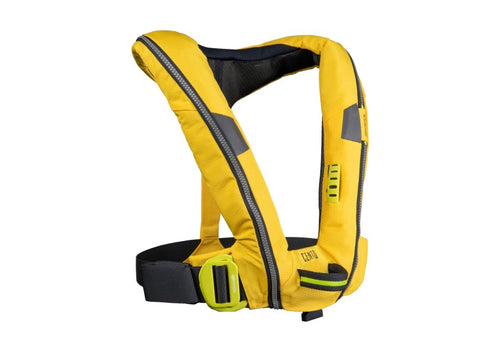 Automatvest Cento Junior 100N gul 20-50 kg forfra