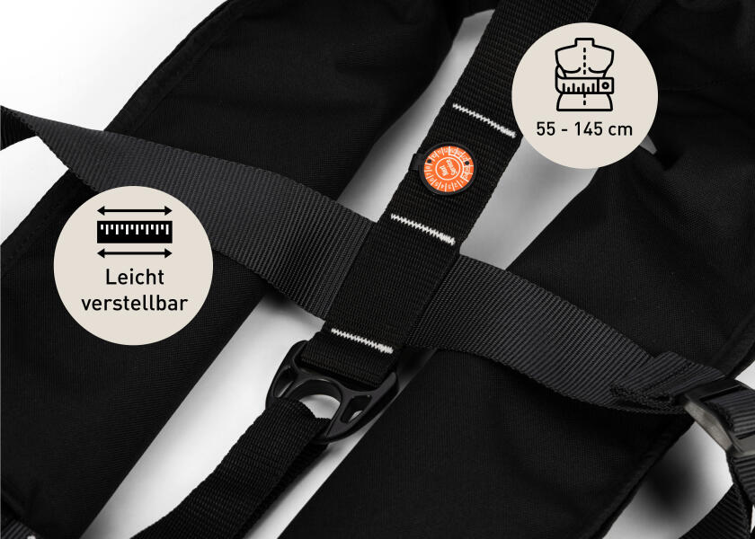 Automatvest CLASSIC 165 svart 165 N 2-pakning polyester pakket i pose