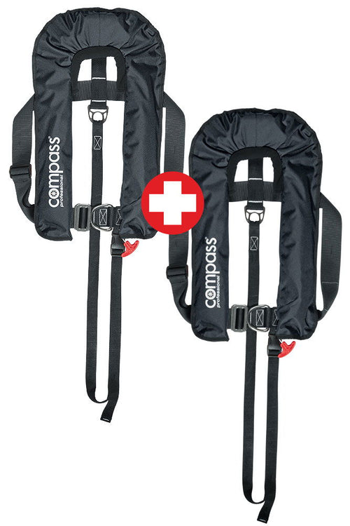 Automatvest Compass Professional 300 N blå forfra