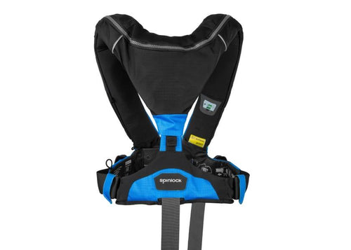 Automatvest Deckvest 6D 170N blå/svart m/sele bakside
