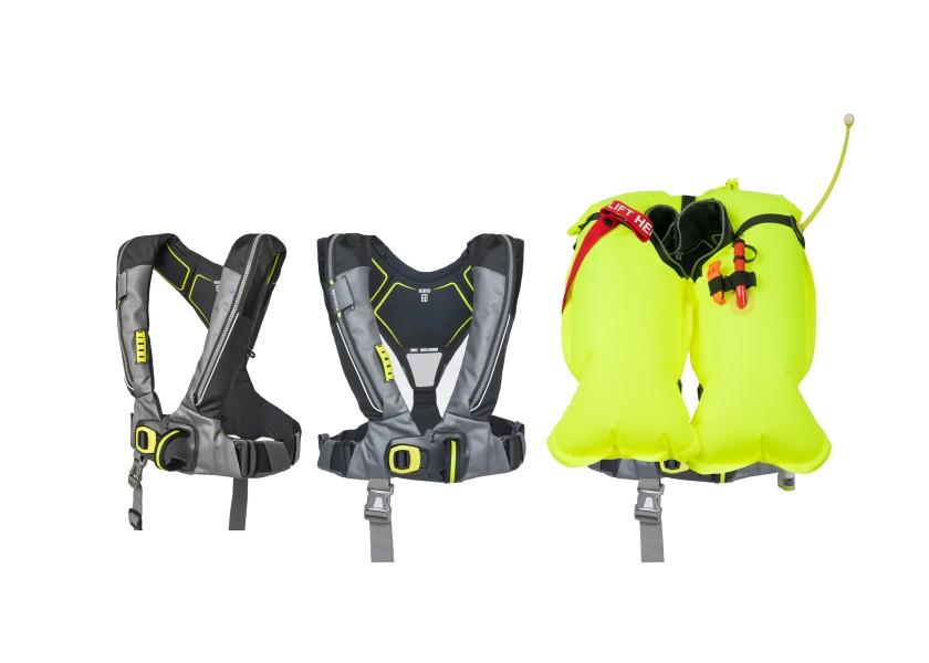 Sprayhood og trinsebelte på Automatvest Deckvest 6D 275N polyester
