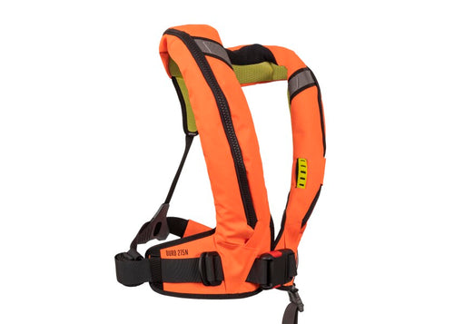 Automatvest Deckvest Duro SOLAS 275N orange polyester bakside