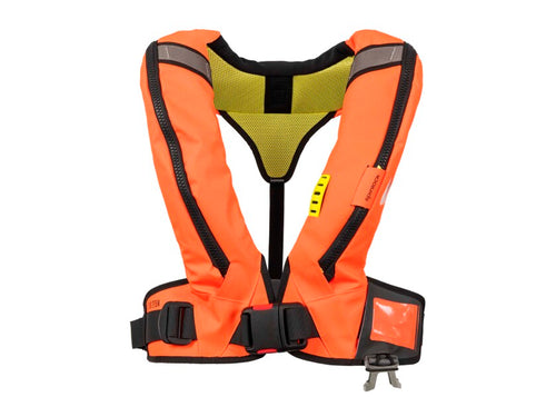 Automatvest Deckvest Duro SOLAS 275N orange polyester forfra