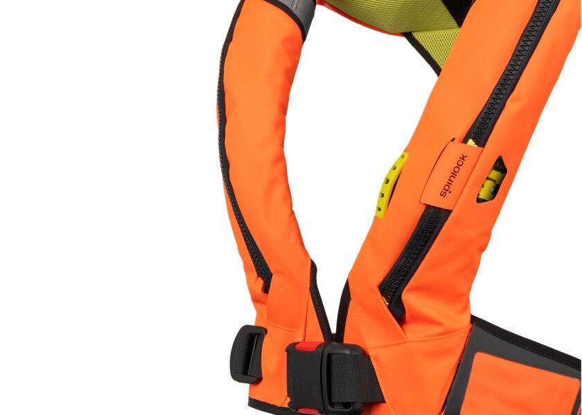 Automatvest Deckvest Duro SOLAS 275N orange polyester montert