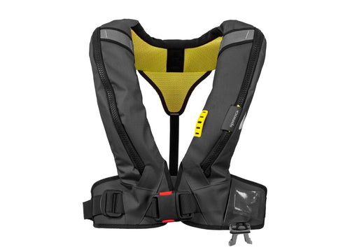 Automatvest Deckvest Duro SOLAS 275N svart polyester forfra