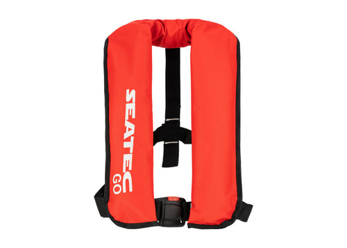 Automatvest GO 150N rød polyester forfra