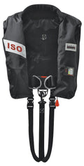 Automatvest ISO 180 N Pro med sele sort forfra