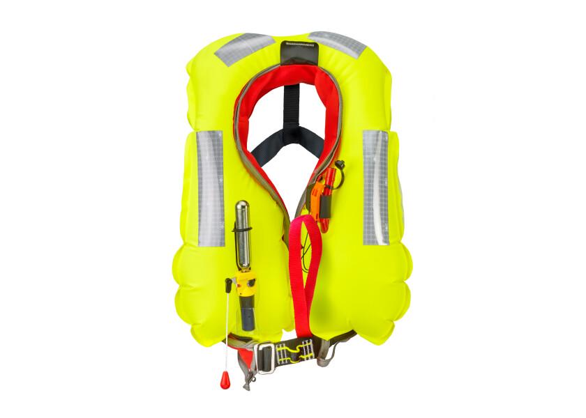 Automatvest PILOT 165 harness svart 165N m/sele polyester bakside