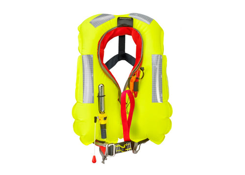 Automatvest PILOT 165 svart polyester bakside