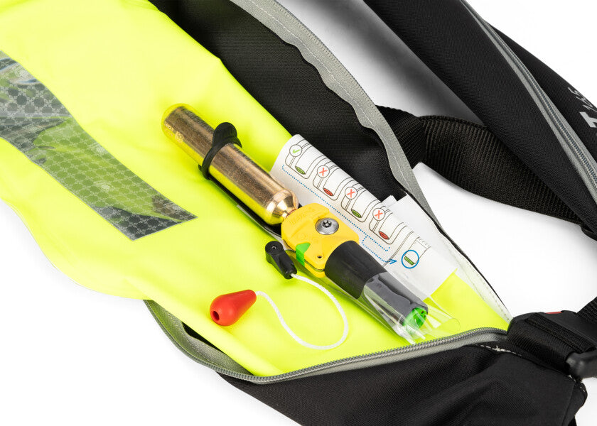 Automatvest PILOT 165 svart polyester med oppblåsningsmekanisme